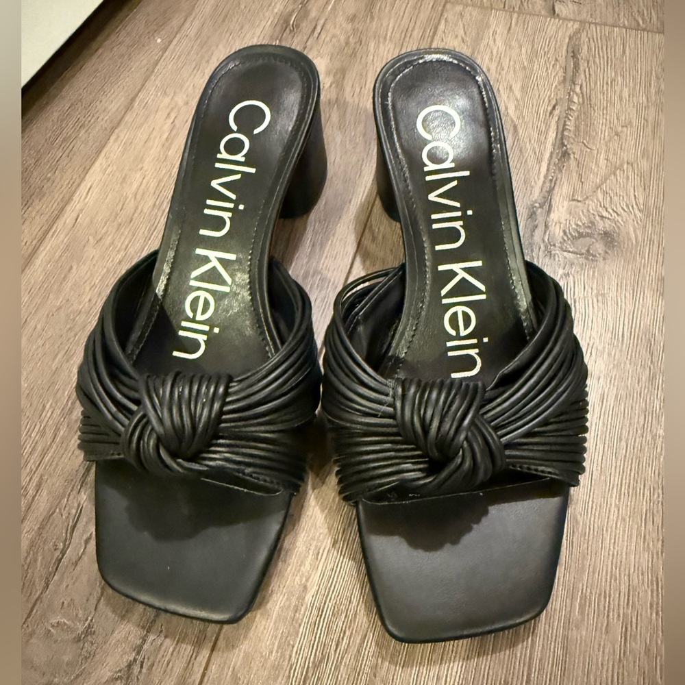 Calvin Klein Black Women's Heeled Sandals size 8